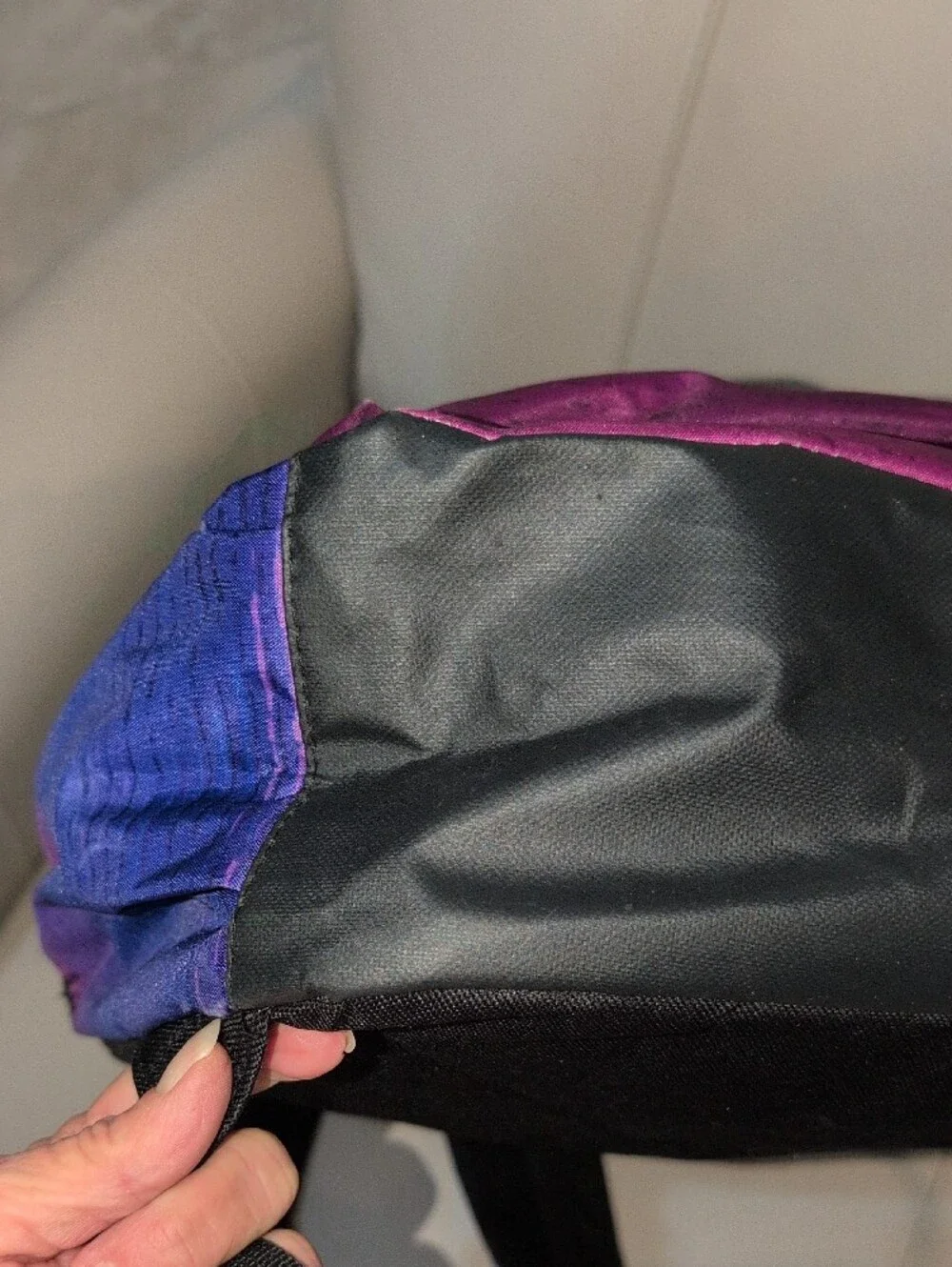 Justice Purple to Blue Ombre Backpack With Rose Gold Accents Vintage
